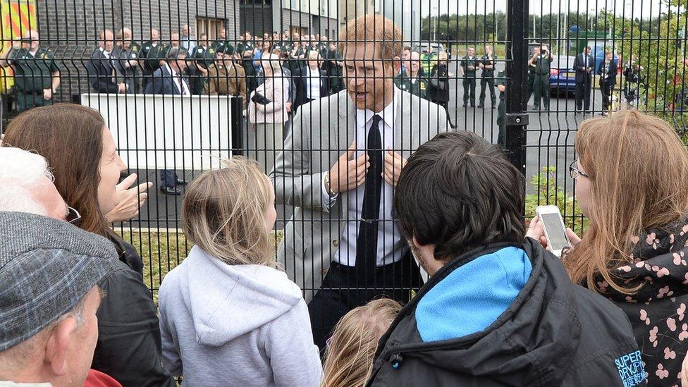 Prince Harry had a captivated audience in Ballymena