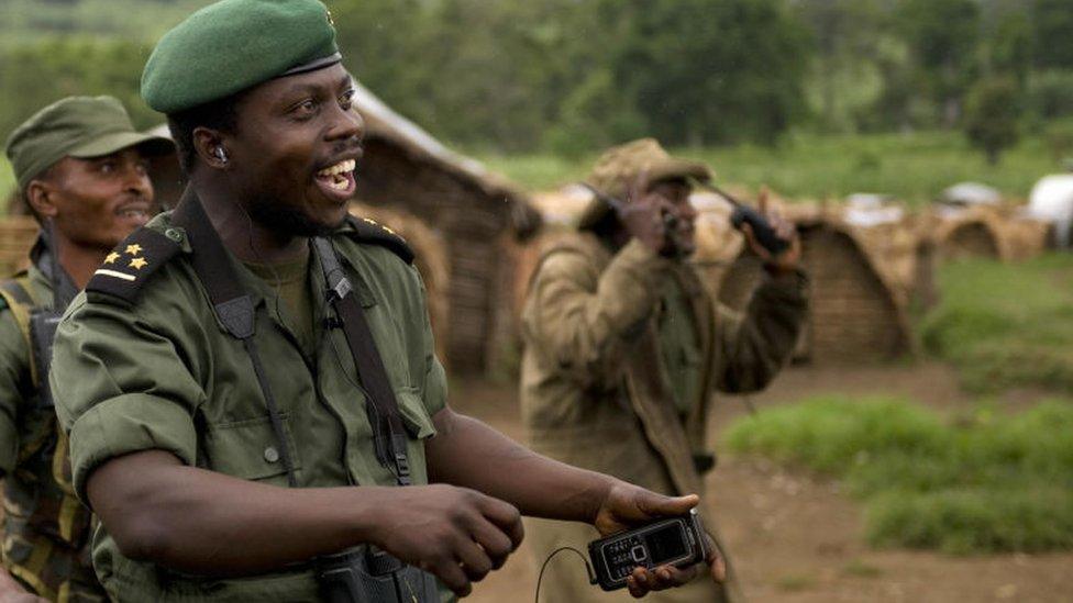 Delphin Kahimbi pictured in the in the Mulindi Mountains in DR Congo in 2008