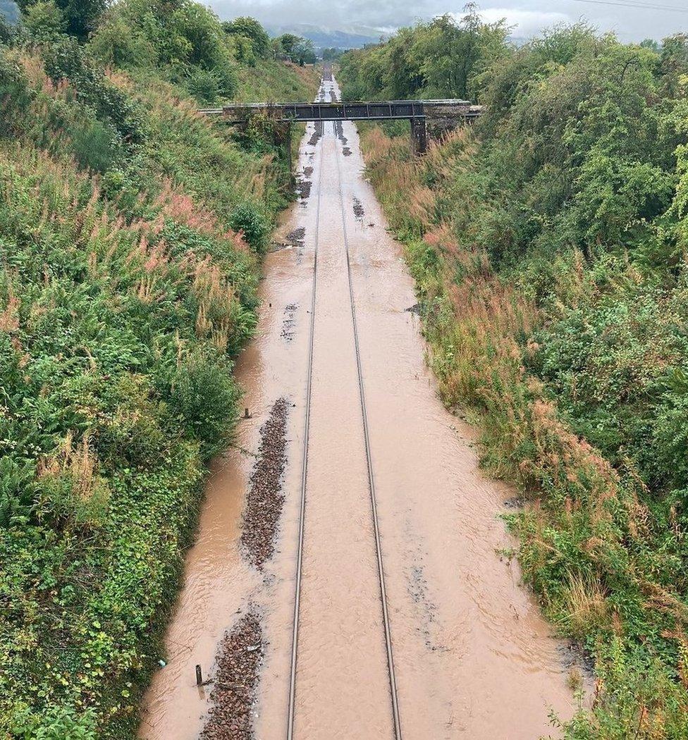 Flooded tracks