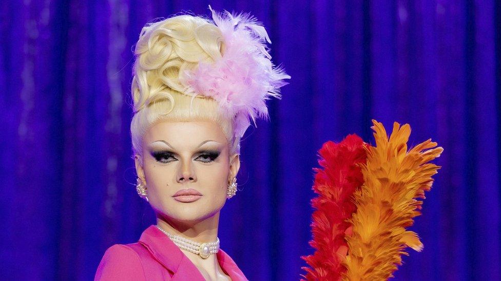 Gothy Kendoll as Kim Woodburn in the Snatch Game