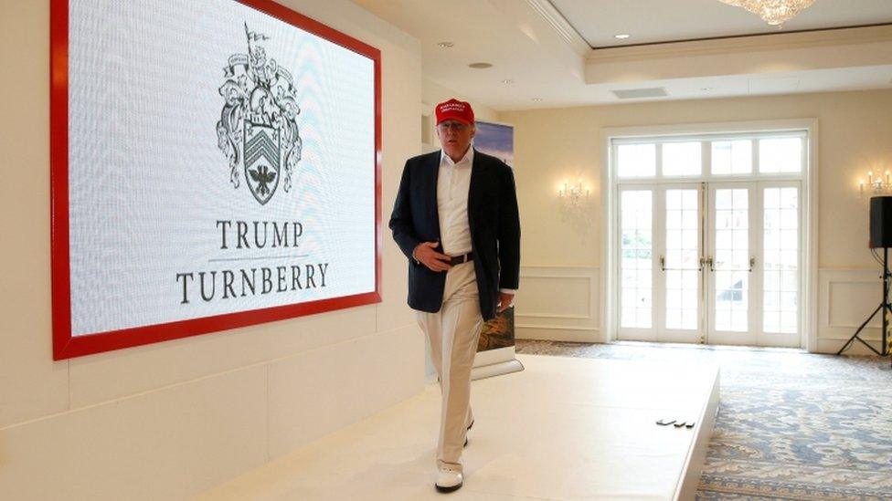 Donald Trump at Turnberry