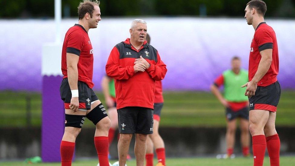 Warren Gatland, Alun Wyn Jones a George North