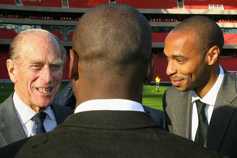 Prince Philip opening Arsenal's Emirates Stadium (2006)