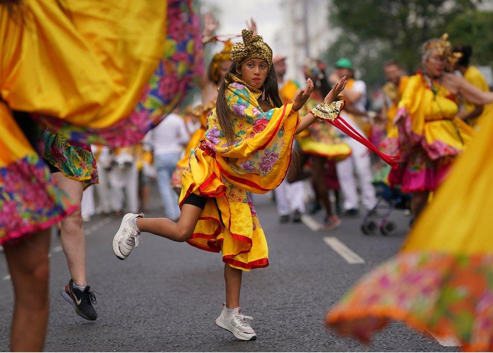 Parade at Notting Hill Carnival