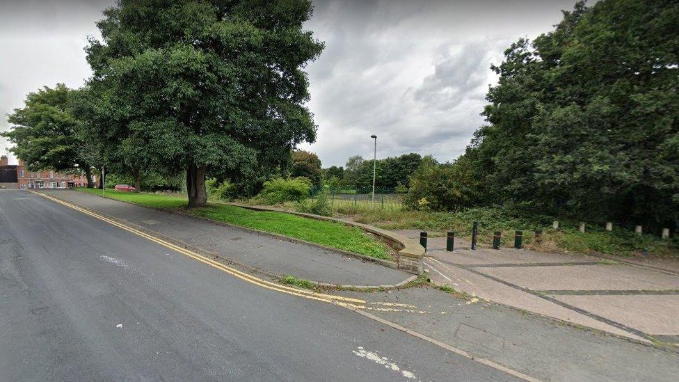 The vacant land which used to house Coseley Swimming Baths