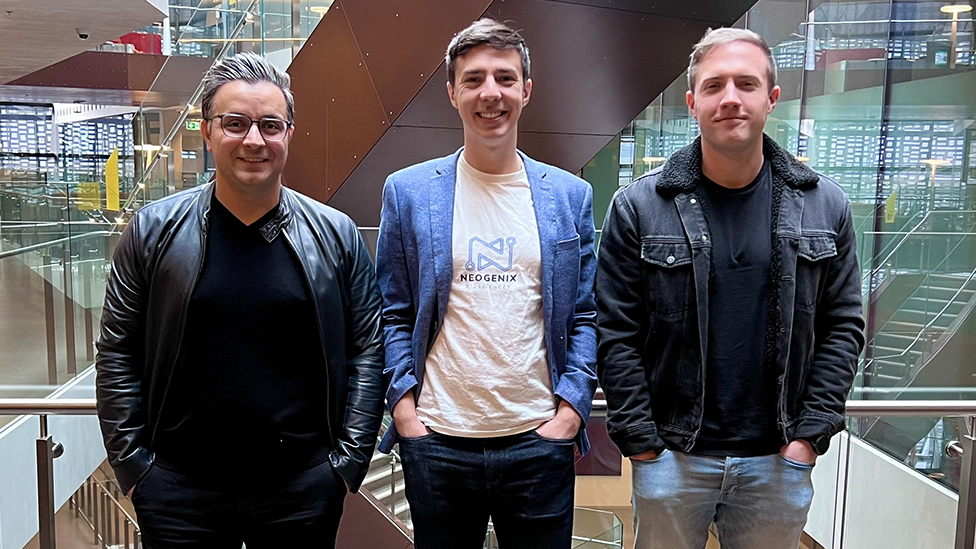 University of Technology Sydney team; (L-R) Prof Majid Warkiani; Dr Steven Vasilescu; Dr Dale Goss