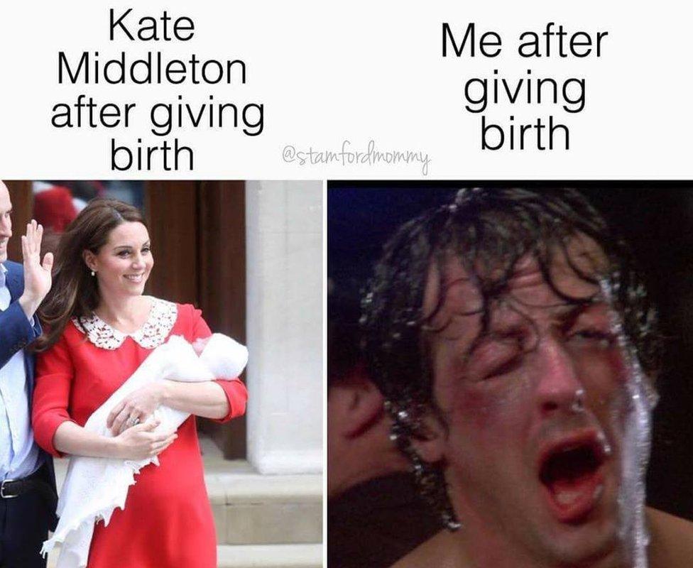 Kate Middleton birth meme