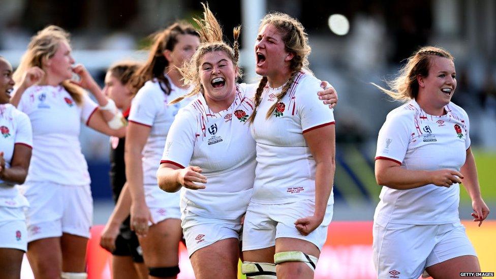 england celebrate semi final win