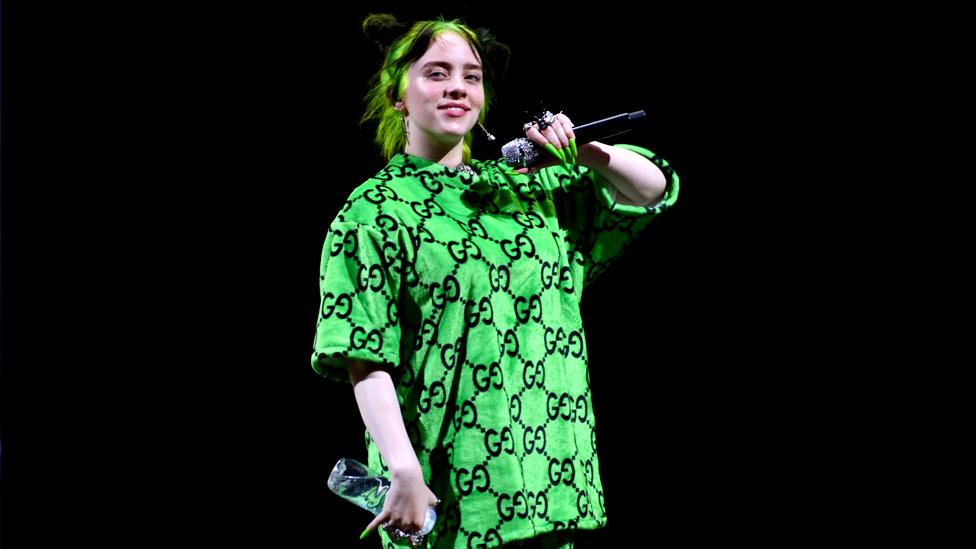 Billie Eilish performing in July 2019