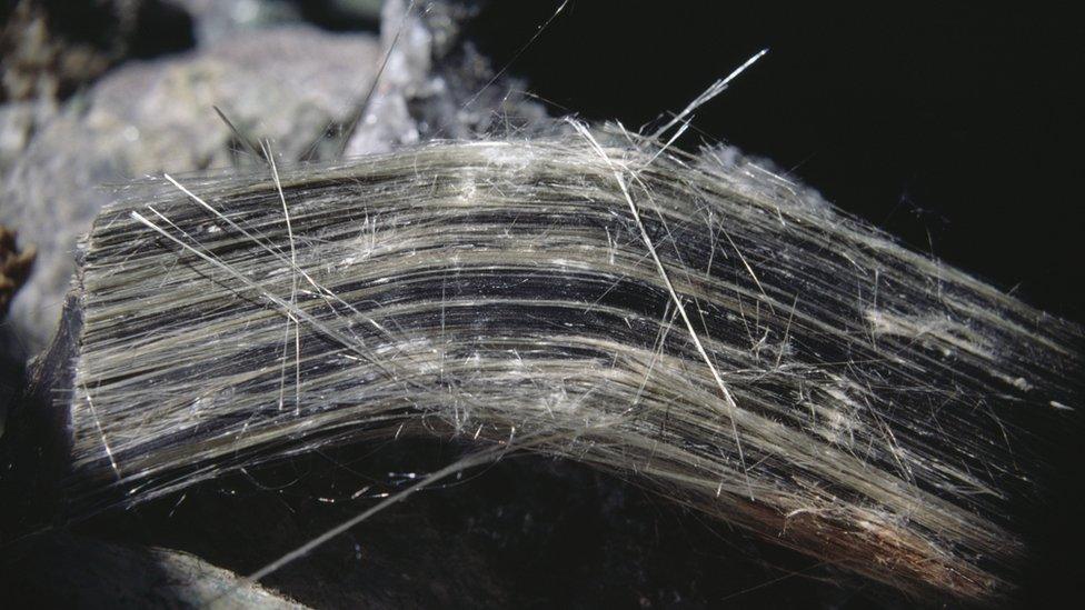 Asbestos fibres