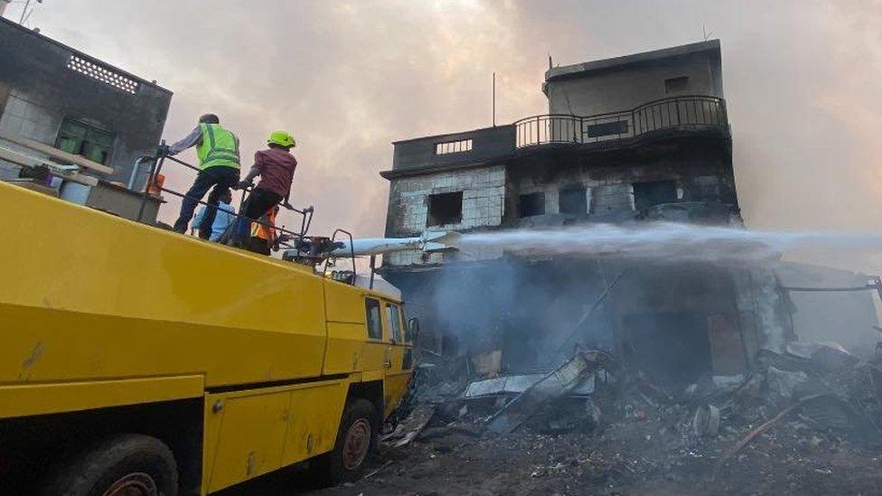 Aftermath of fire in Hargeisa, 2 April