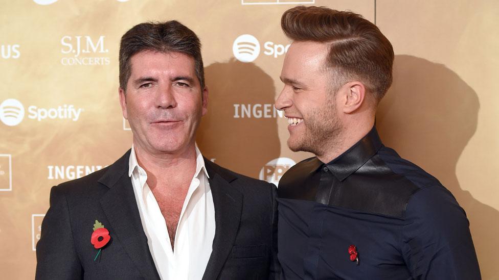 Simon Cowell and Olly Murs