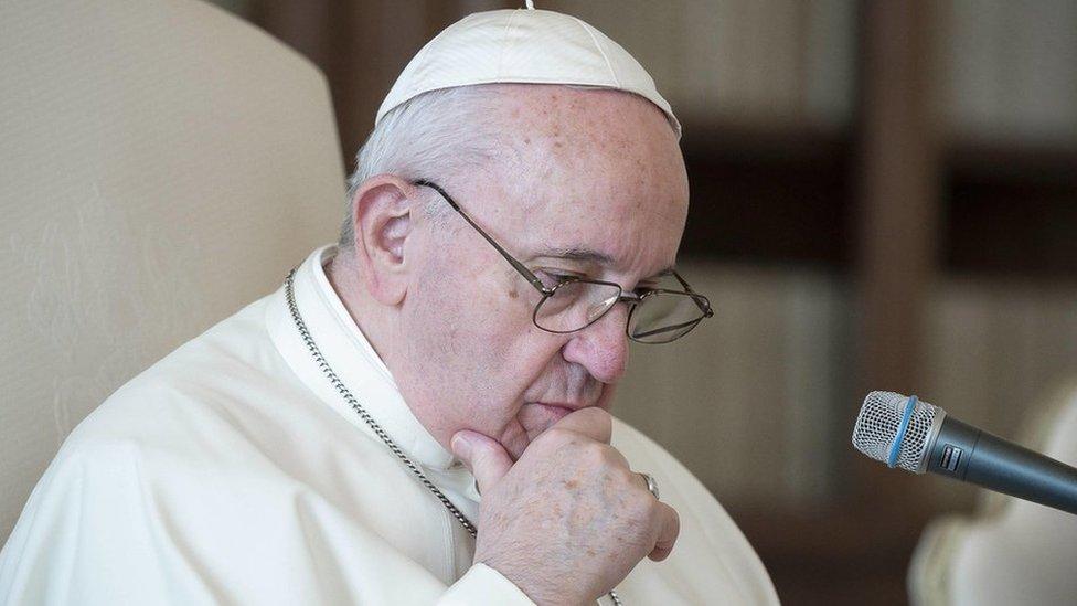 Pope Francis during the General Audience in the Vatican, 18 November