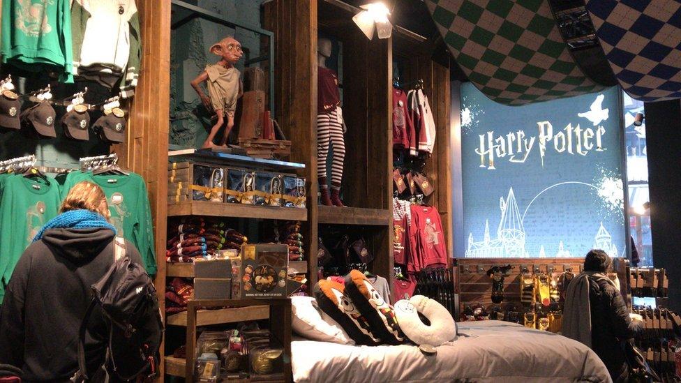 The Harry Potter section at Primark Tottenham Court Road in London