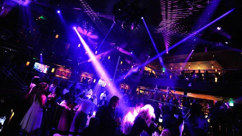 A nightclub in Miami