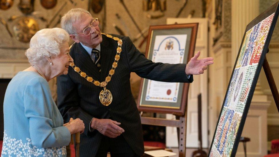 Queen Elizabeth II and Harry Humphrey