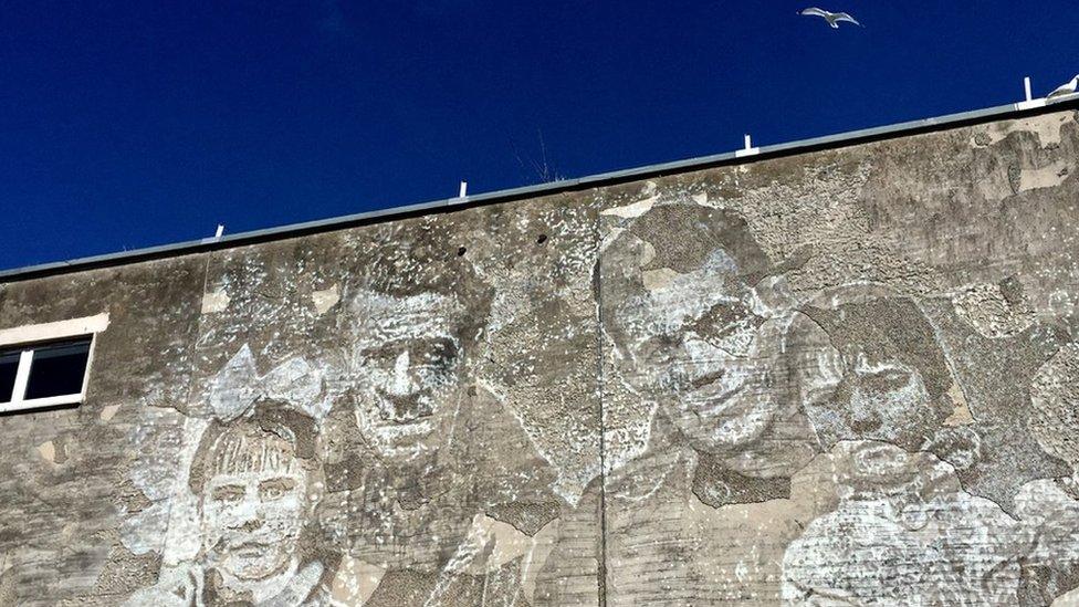 Nuart 2019 image in Aberdeen by Vhils / Alexandre Farto