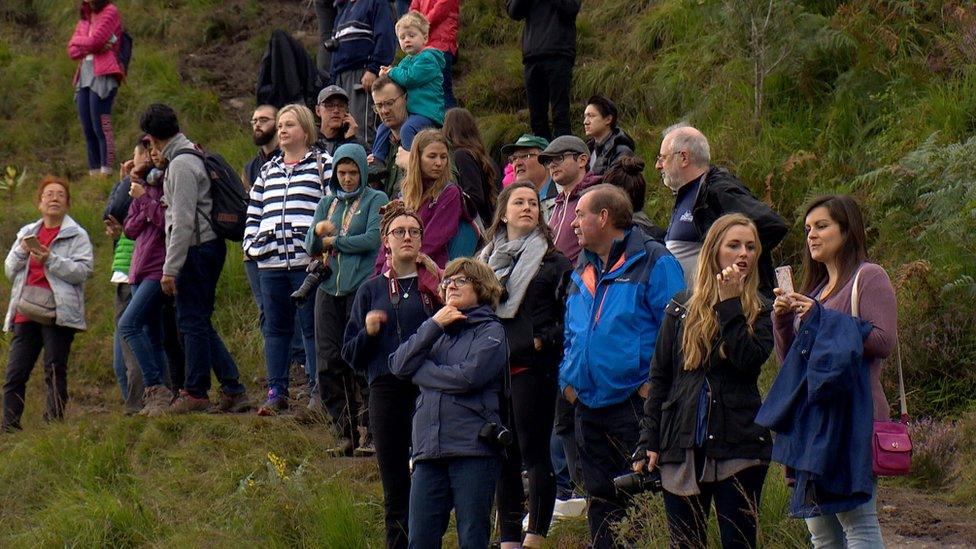 Harry Potter fans at Glenfinnan