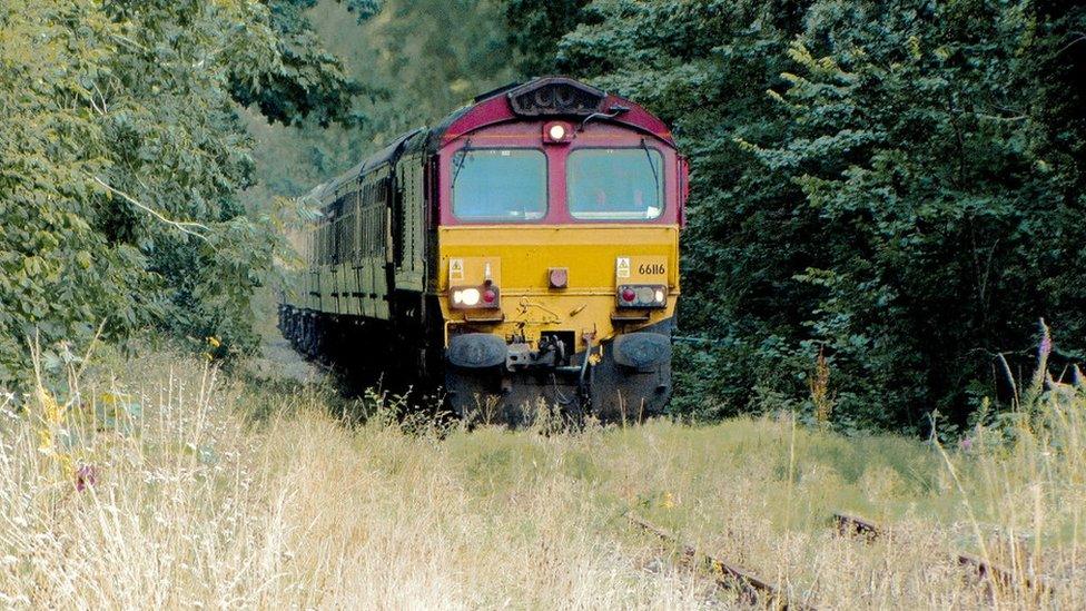 Train tour on a freight line between Aberdare and Hirwaun