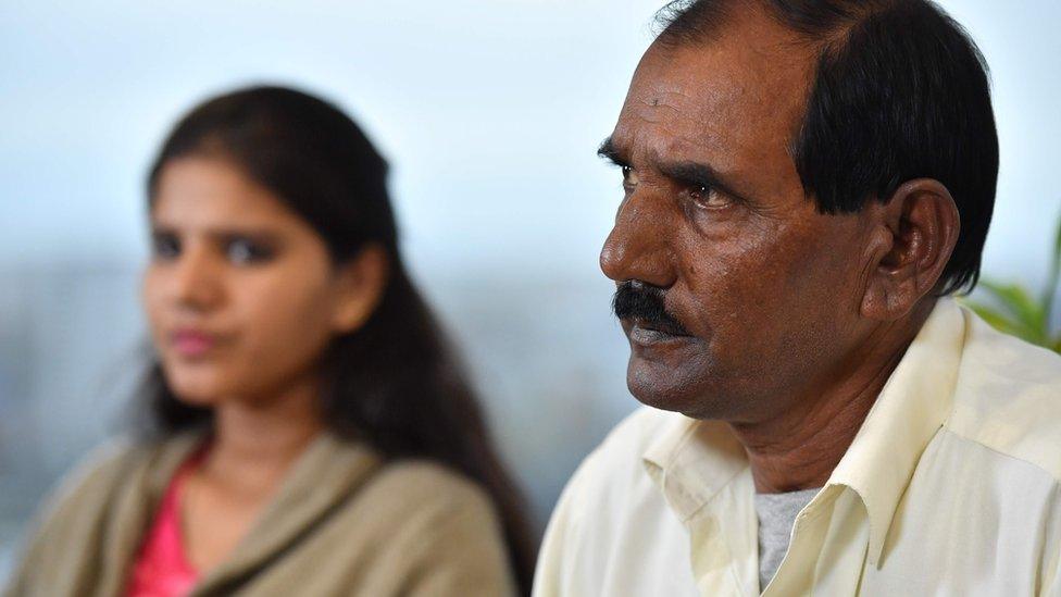 Asia Bibi's husband and daughter