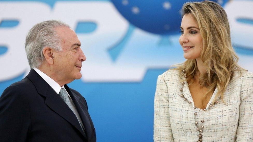 Michel and Marcela Temer in Brasilia, 7 Feb 2017