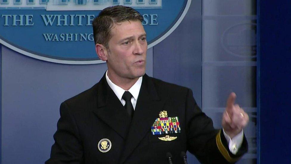 Dr Ronny Jackson discusses President Trump's health