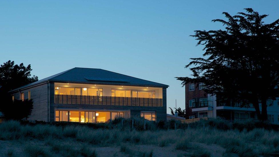 Tim Baldwin's present house in Sandbanks