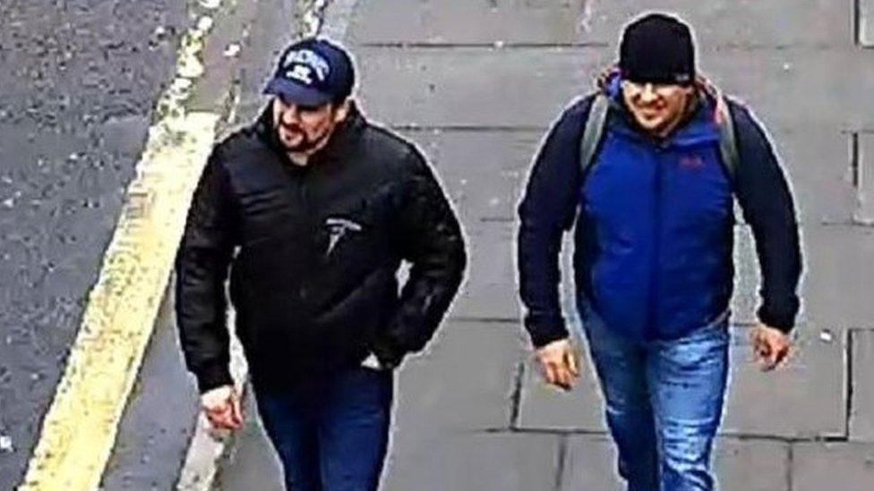 Alexander Petrov and Ruslan Boshirov CCTV images