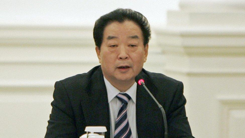 Qiao Xiaoyang attends a forum at the Government House in Hong Kong 29 December 2007