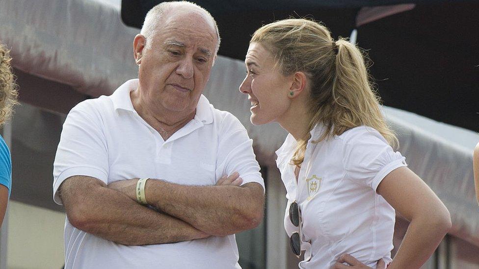 Amancio Ortega and Marta Ortega