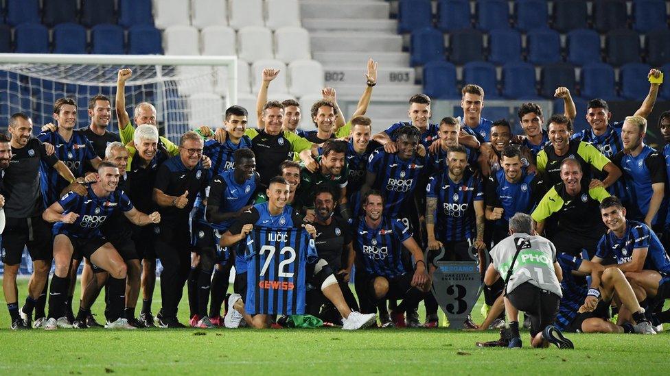 Atalanta team photo.