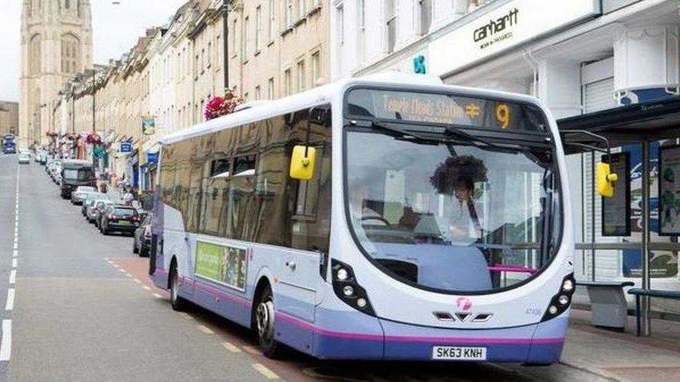 A number 9 bus on Park Street