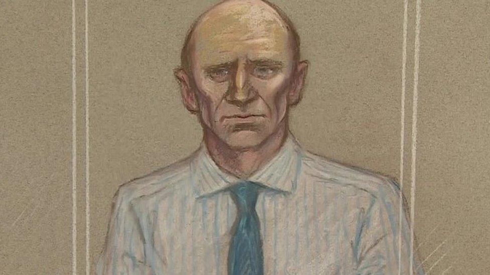 Court sketch of Stephen Port