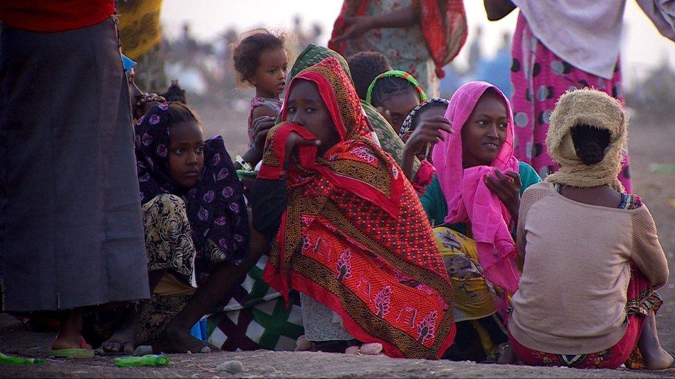 Refugees who have fled Ethiopia's northern Tigray region amid fierce fighting