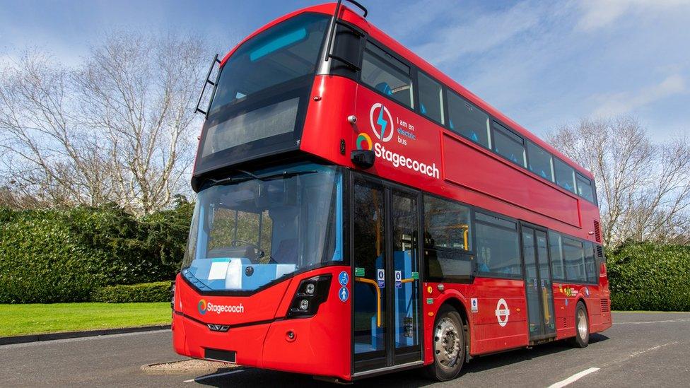 A Stagecoach bus built by Wrightbus