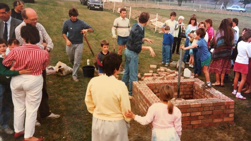 Bedfordshire Against Nuclear Dumping monument