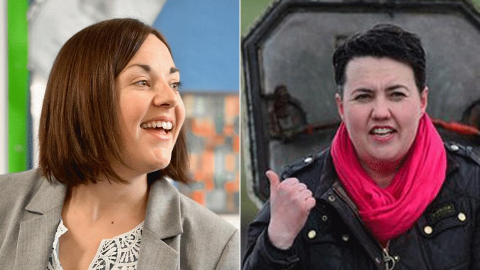 Kezia Dugdale and Ruth Davidson