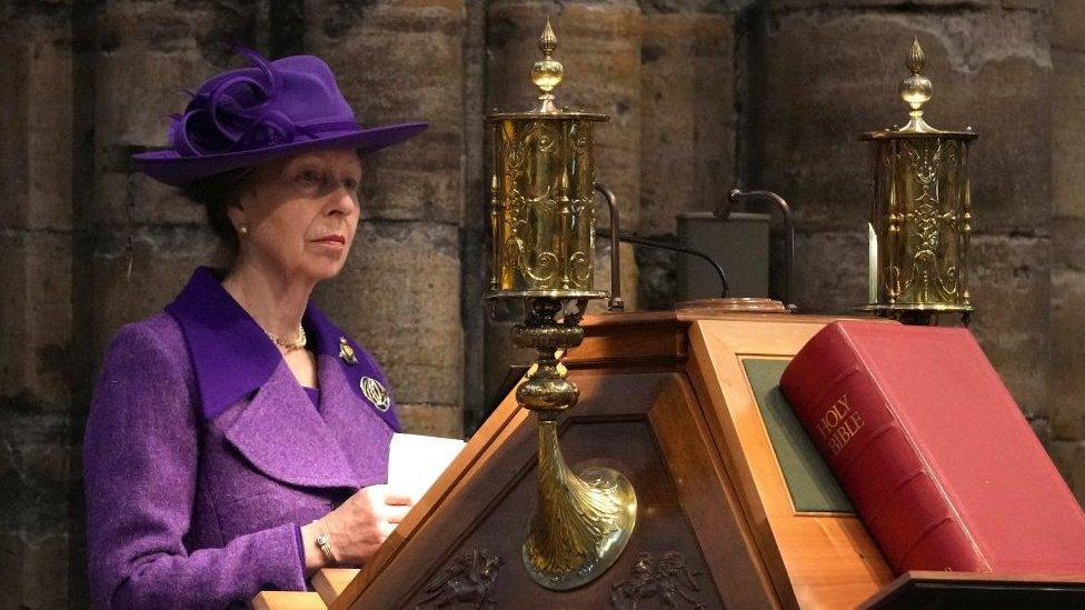 Princess Anne gave a reading