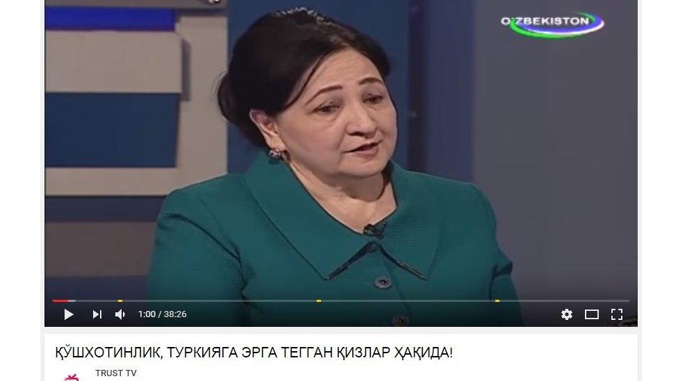 A picture of Dilbahor Yoqubova, an official in Uzbekistan's justice ministry, who accused "illiterate mullahs" of sanctioning polygamous marriages.