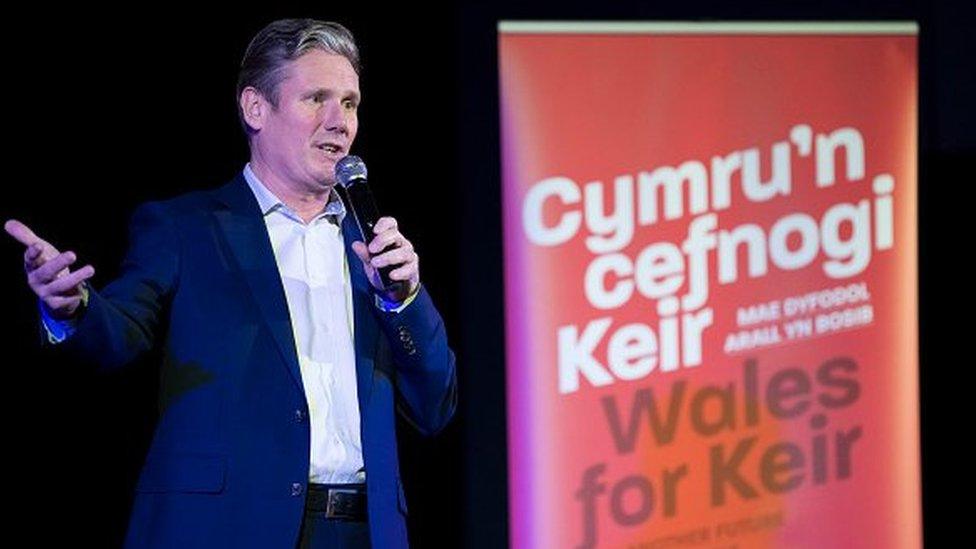 Keir Starmer yn ymgyrchu yng Nghymru, Chwefror 19, 2020