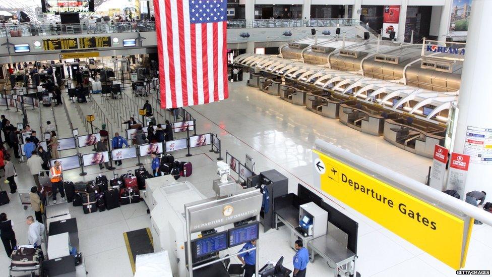 New York"s John F. Kennedy International Airport resumes some service after being closed due to Hurricane Sandy on October 31, 2012.