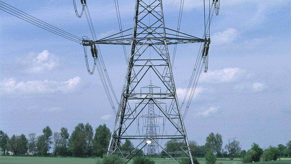 electricity pylons