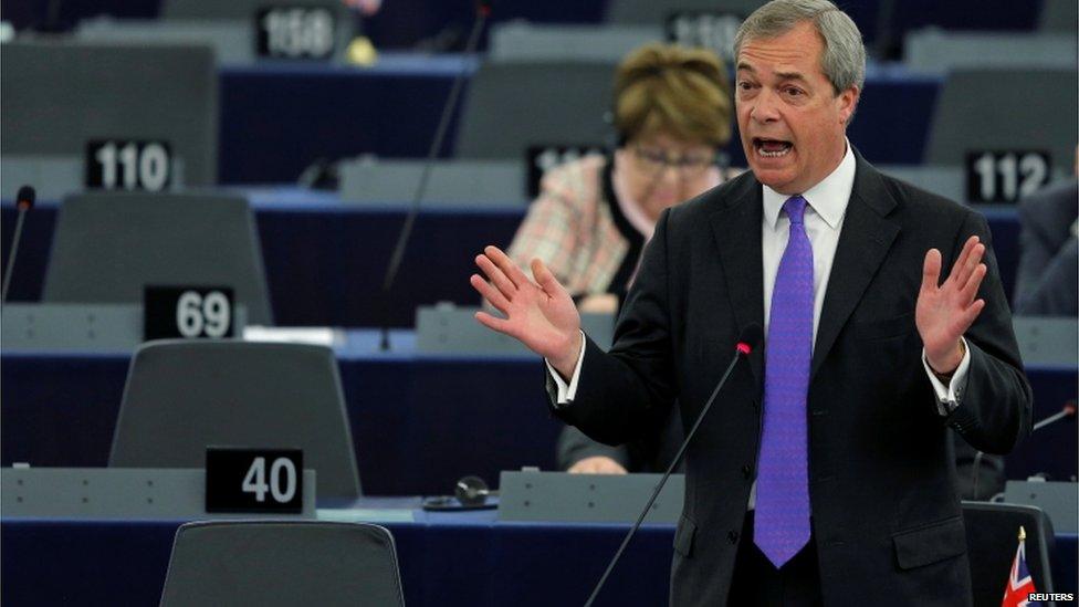 Nigel Farage in the European Parliament