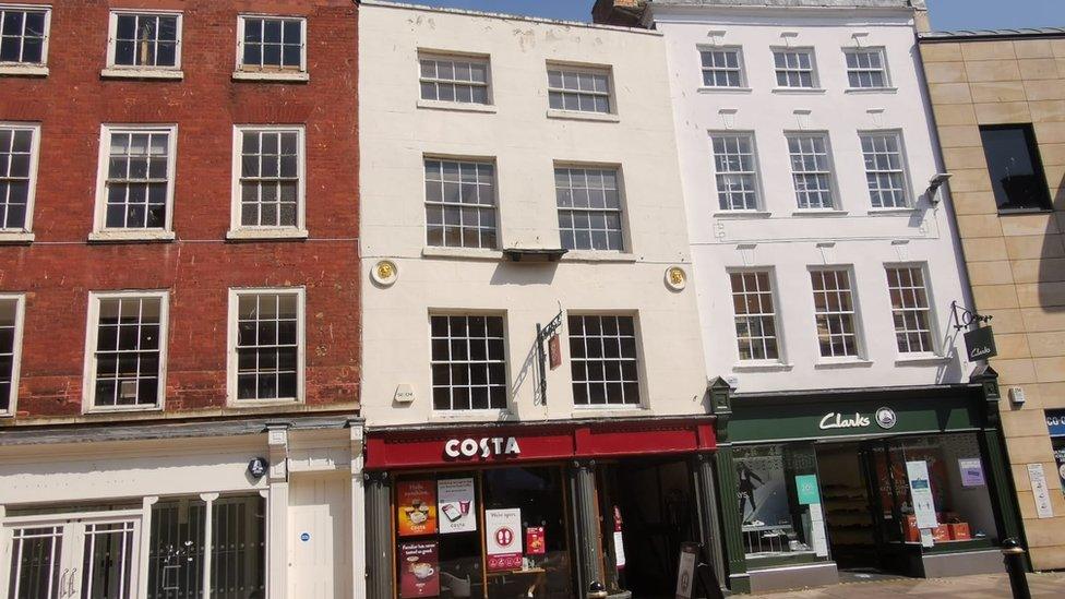 Coffee shop occupies an old High Street building