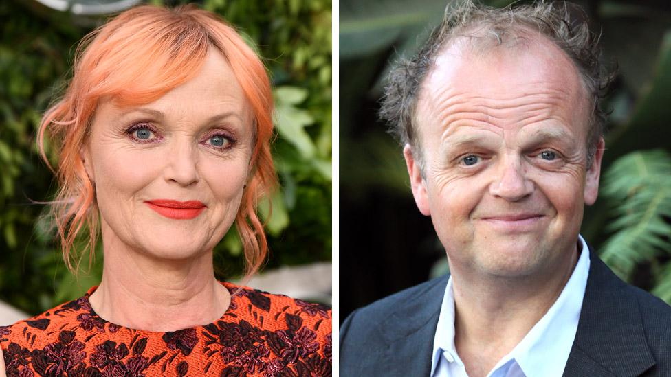 Miranda Richardson and Toby Jones