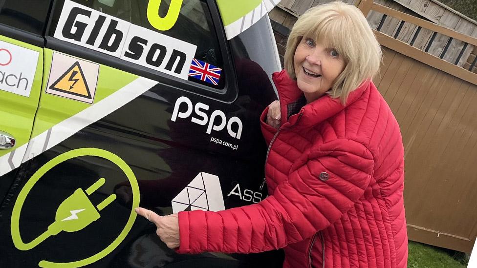 Shirley Gibson from Rallycross championships