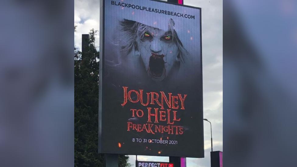 Blackpool Pleasure Beach's Halloween advert