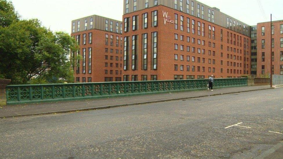 The incident happened near Benalder bridge in the west end of Glasgow