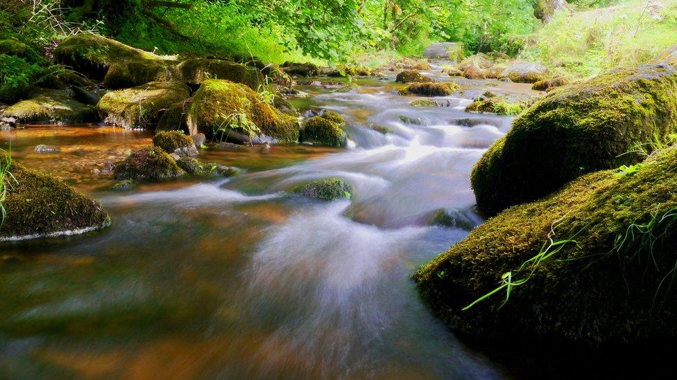 Water from the River Clywedog frozen in time near Nant Mill in Wrexham, captured by Alan Lodge.