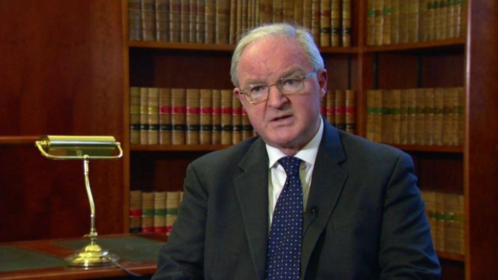 Sir Declan Morgan says the new system would include drugs courts which would give those with a history of addiction the opportunity to change their lifestyle